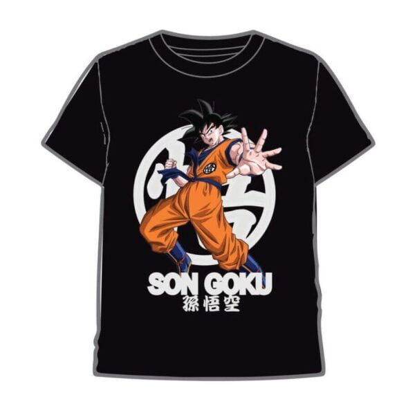 camiseta son goku negro