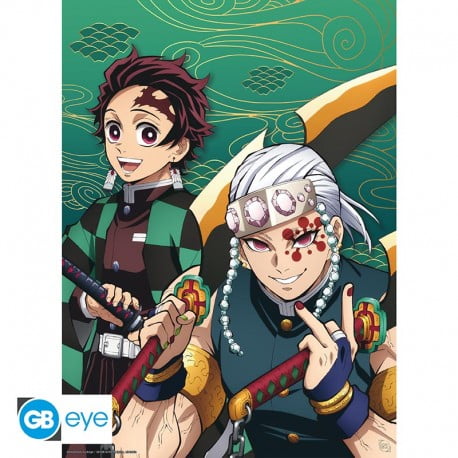 DEMON SLAYER Póster Tanjiro & Tengen - Nakama Mundo Friki